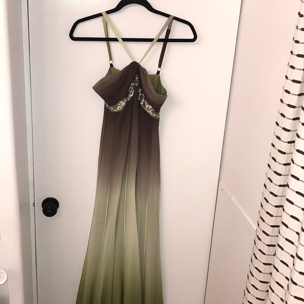 100% Silk BCBG MaxAzria ombre dress